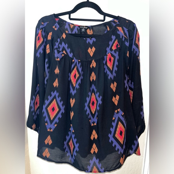 Lucky Brand pullover blouse. - Picture 2 of 4